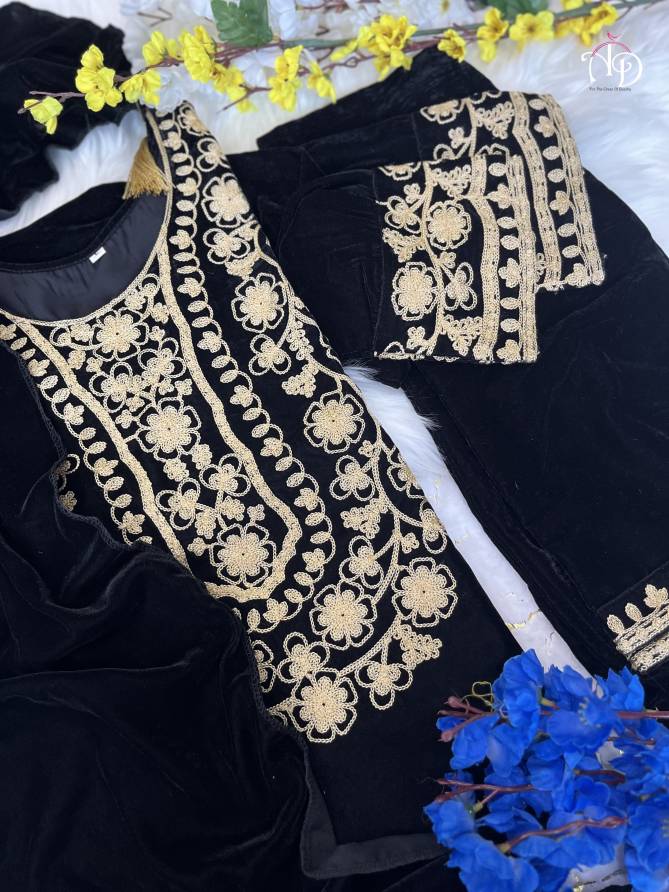 Akshar Shanya Heavy Velvet Readymade Suits Catalog